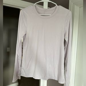Fabletics light purple athletic long sleeve - size medium